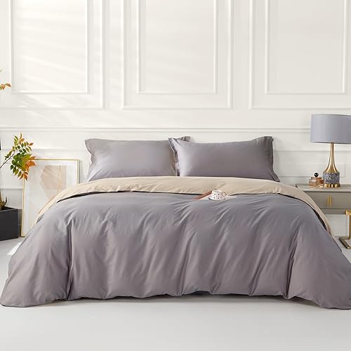 Miniatura 1 de SAPHREAS Juego de funda de edredón de 3 piezas de tamaño King tamaño King azul y amarillo, juego de funda de edredón geométrica azul, 1 funda de