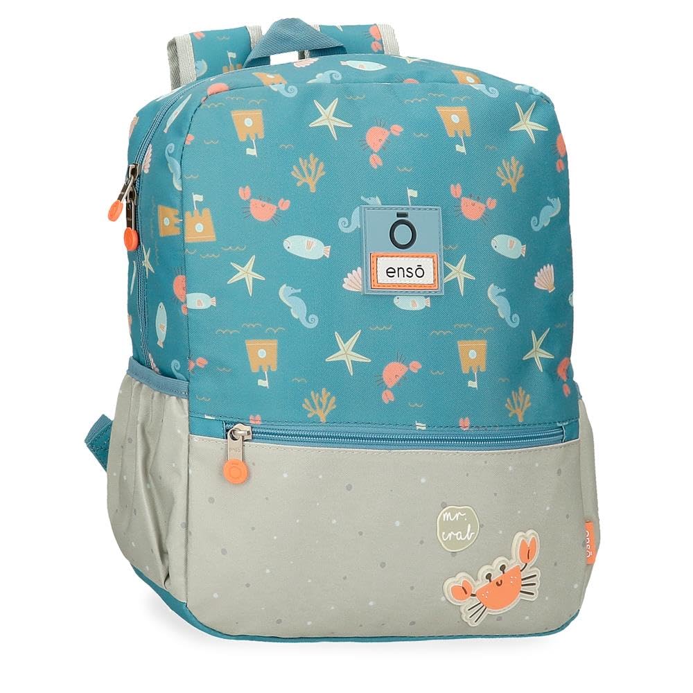 Enso Mr Crab Stroller Backpack Blue 25x32x12cm Polyester by Joumma Bags, Blue, Rucksack