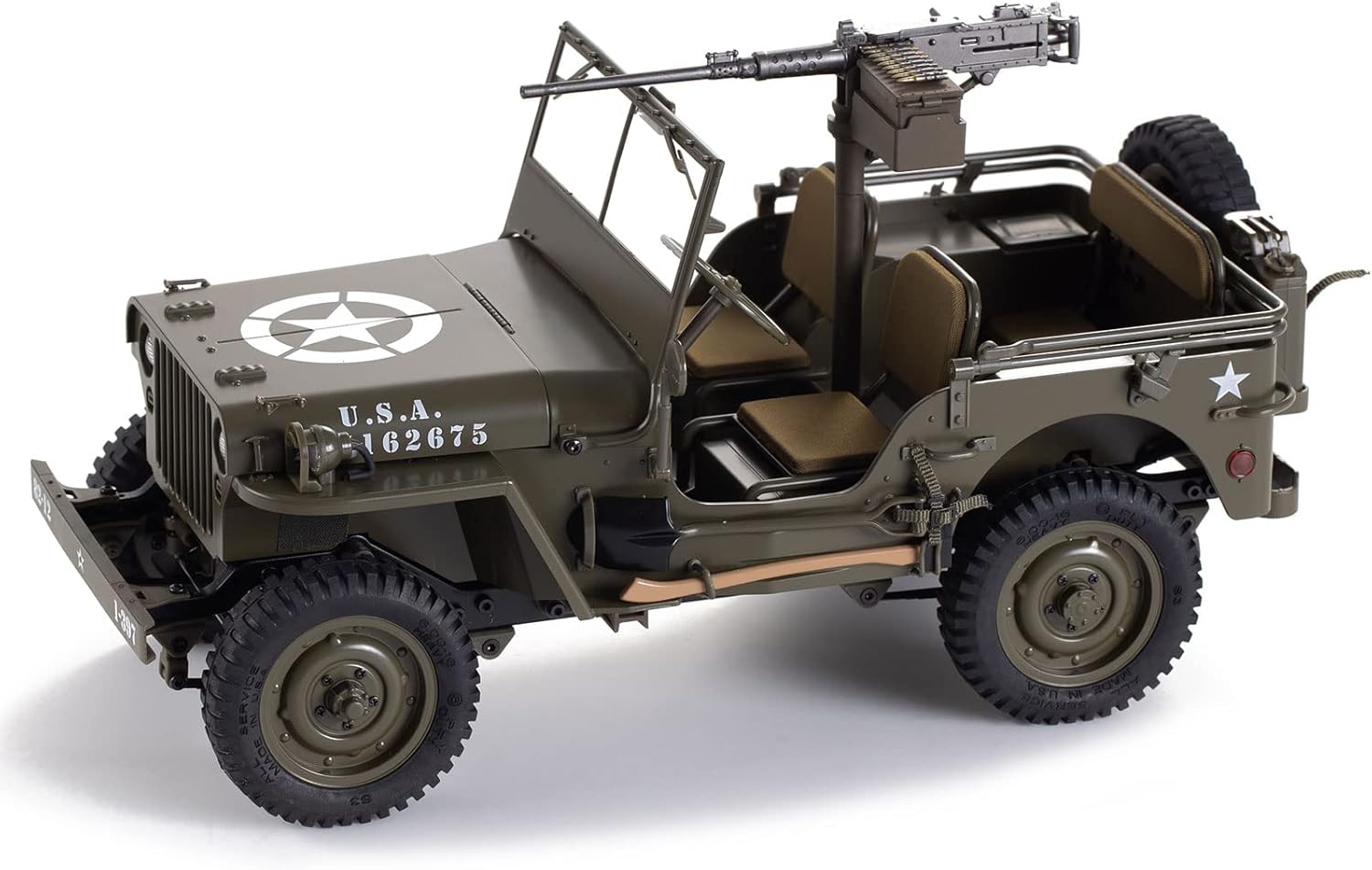 RocHobby Machine Gun for 1/12 1941 MB Scaler RC Crawler Vehicle, RC Accessories