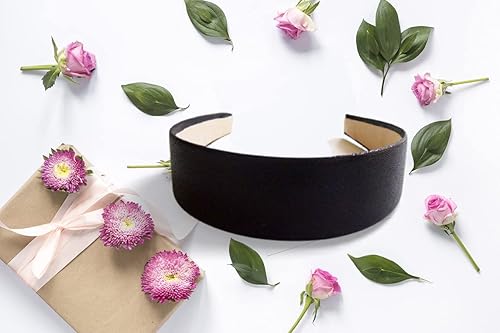 Gifts and Beads  Diadema metálica negra 1 diadema banda para el cabello regalos para mujeres diadema para niñas diadema ancha hecha a mano en