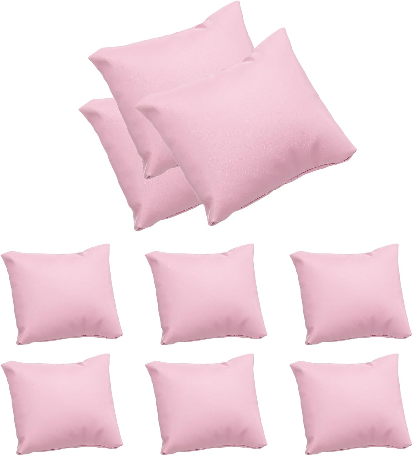 uxcell 12pcs Leather Watch Pillows, Jewelry Display Pillow for Bracelet, Watch, Anklet, Bangle, Dangle Earring and Necklace White