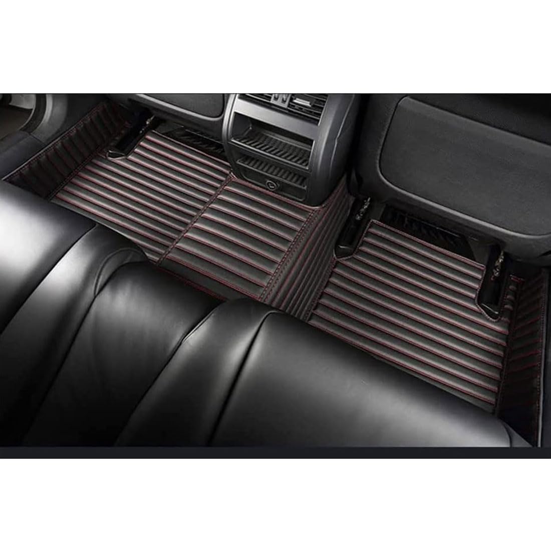 DYOG Tappetini Auto per Koleos Ⅰ SUV HY 2008 2009 2010 2011 2012-2016, Pelle Tutto Il Tempo Antiscivolo Impermeabile Protezion Tappeto Abitacolo Accessori,E Black Purple