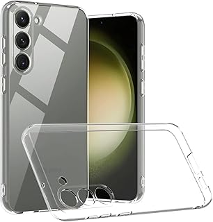 جراب حماية شفاف مضاد للصدمات من البولي يوريثين الحراري الناعم لموبايل سامسونج جالاكسي S23 شبكة الجيل الخامس (خامه عاليه جدا HD) لايصفر بسهوله