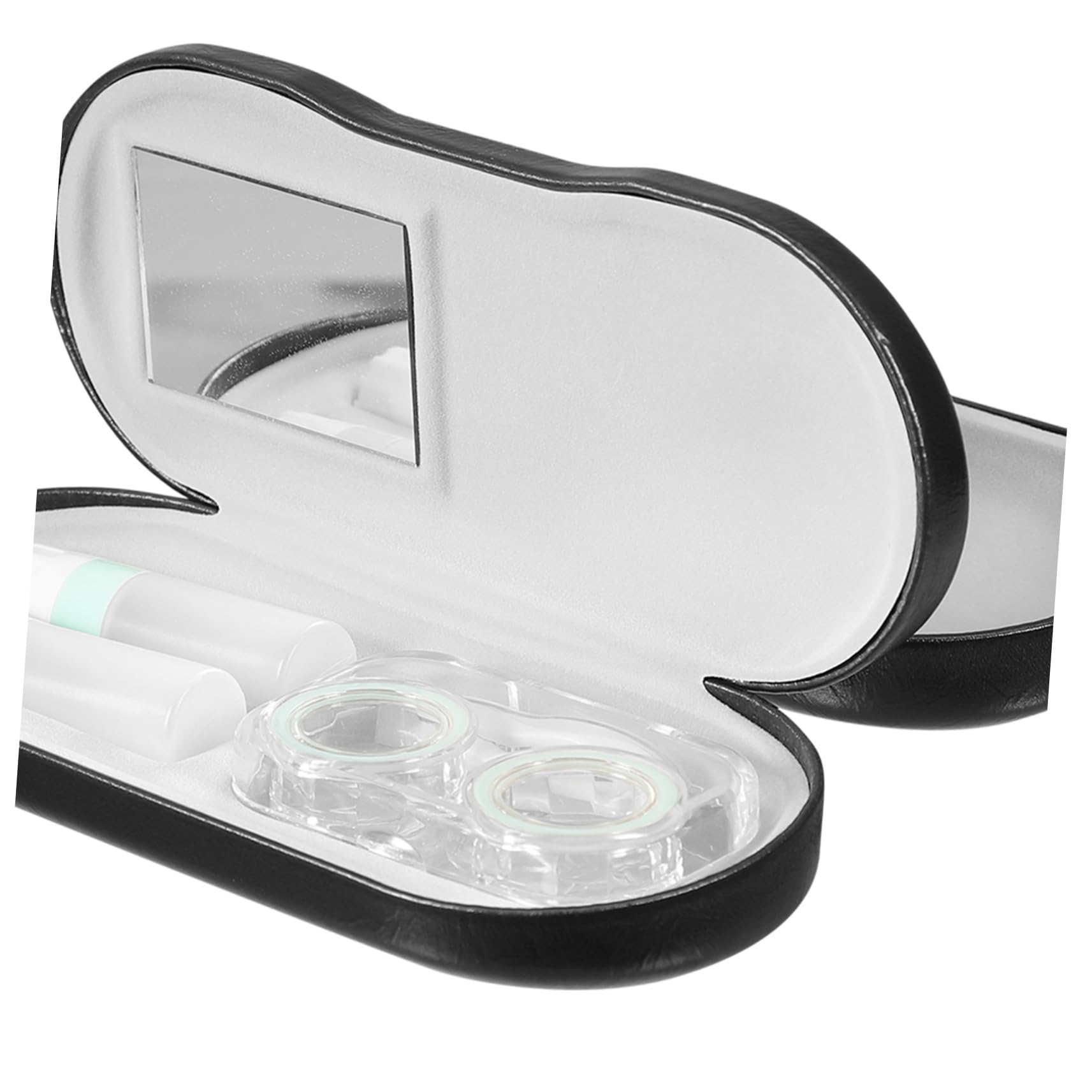 Estuche para Gafas Portátil de Doble Uso, Organizador para Lentes de Contacto, Resistente a Rayaduras, para Viaje y Hogar