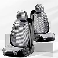 Vista 2 de Funda de asiento delantero para MAZDA2, MAZDA3, MAZDA6, Mazda Tribute, transpirable, cómodos protectores de asiento de 2 asientos (tipo 1 gris)