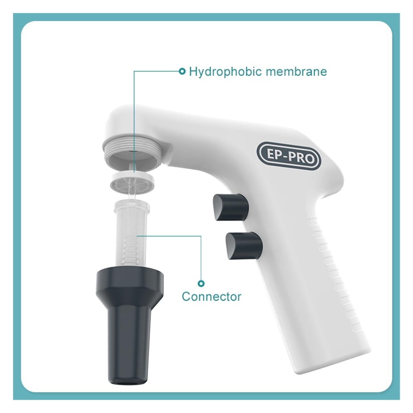 Regolatore for pipette da laboratorio Pipetta automatica da 0,1–100 ml Pompa for pipette elettronica for attrezzatura da laboratorio Impostazione precisa del volume(EP100)