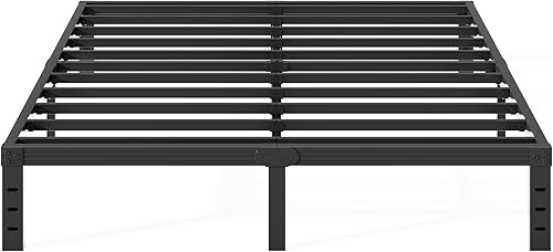 Miniatura 9 de Comasach - Base de cama Twin-XL de metal, no necesita sommier, plataforma de 12 pulgadas sin ruido en color negro, de fácil montaje, soporte de