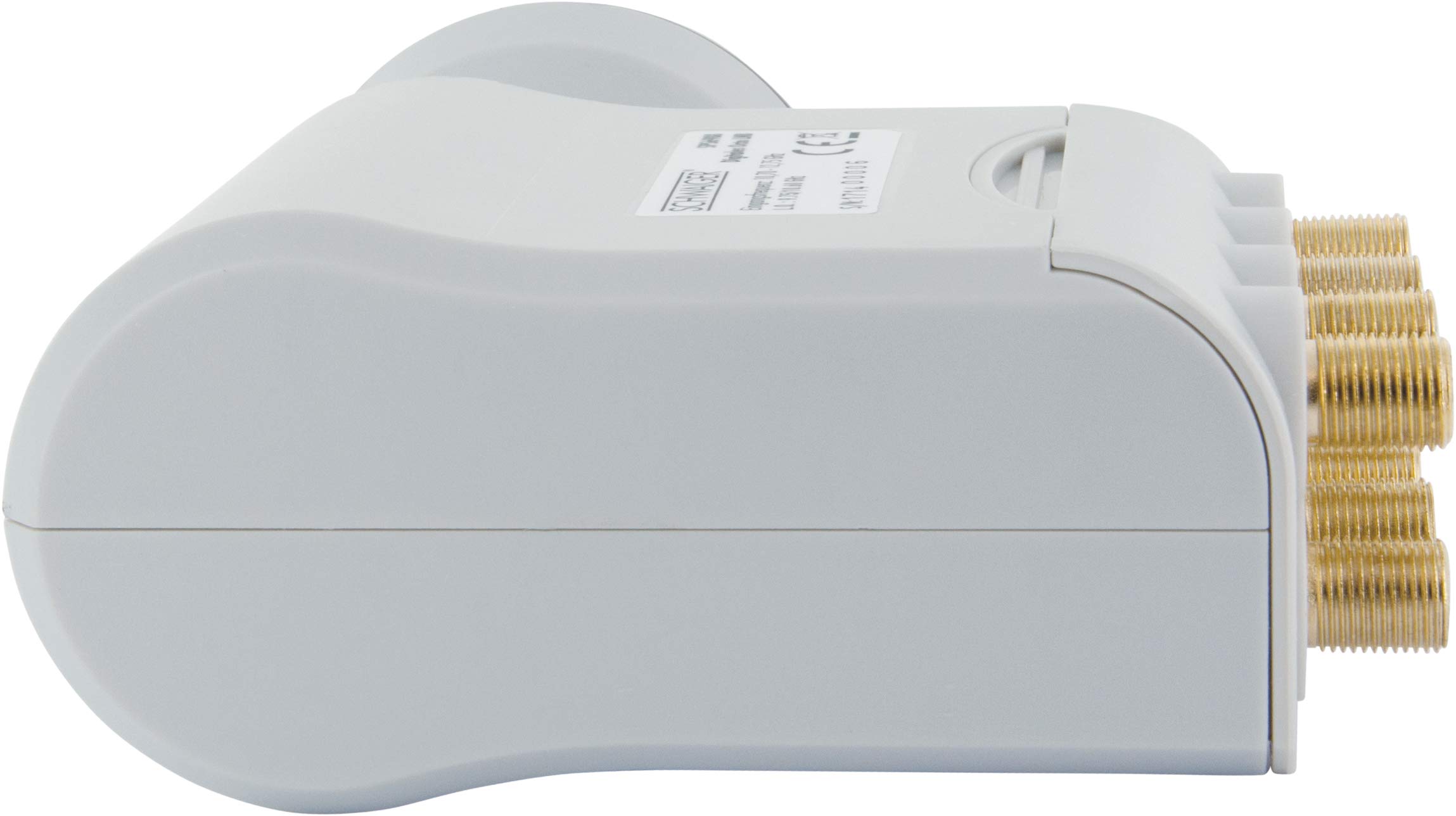 Schwaiger SPS6988531 LNB Quad 4 Sorties 40mm Gris Clair