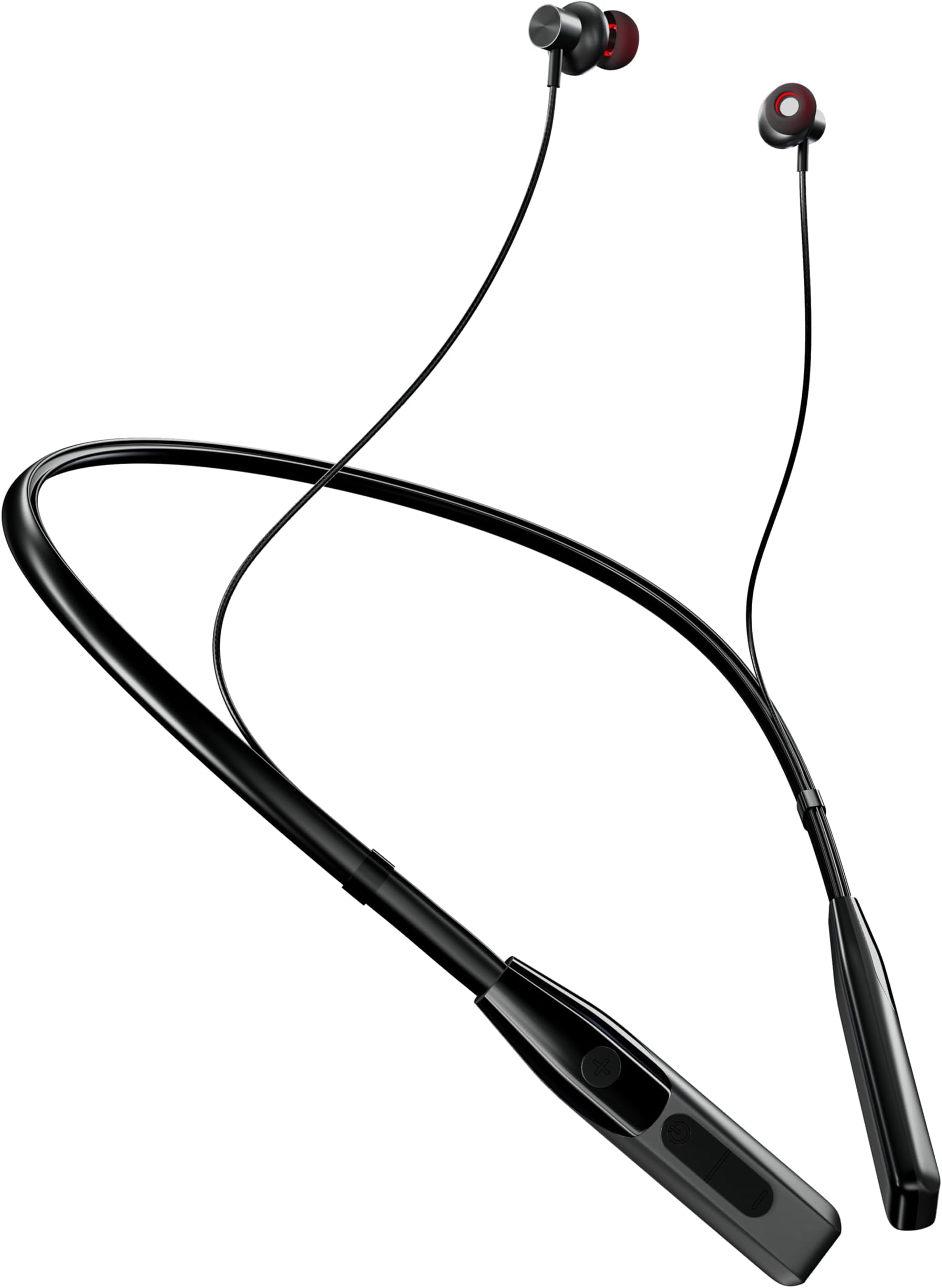 JGD Boom J4 Bluetooth Earphones with 13mm Drivers, Rich Music Experience, 20 Hours Playtime, Type C Fast Charging, Neckband Earphones with Magnetic earpiece,Voice Assistant and Mic (Grey)