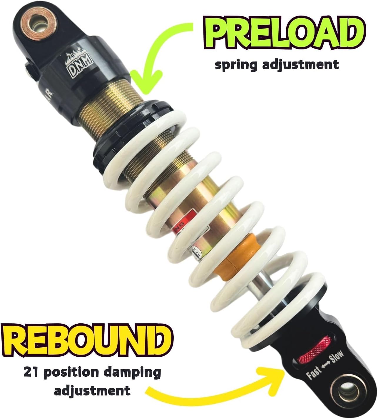 DNM MK-AR Rear Shock 265/275/280/290/295/360mm for Dirty Pit Bike (275mm x 350LBS)