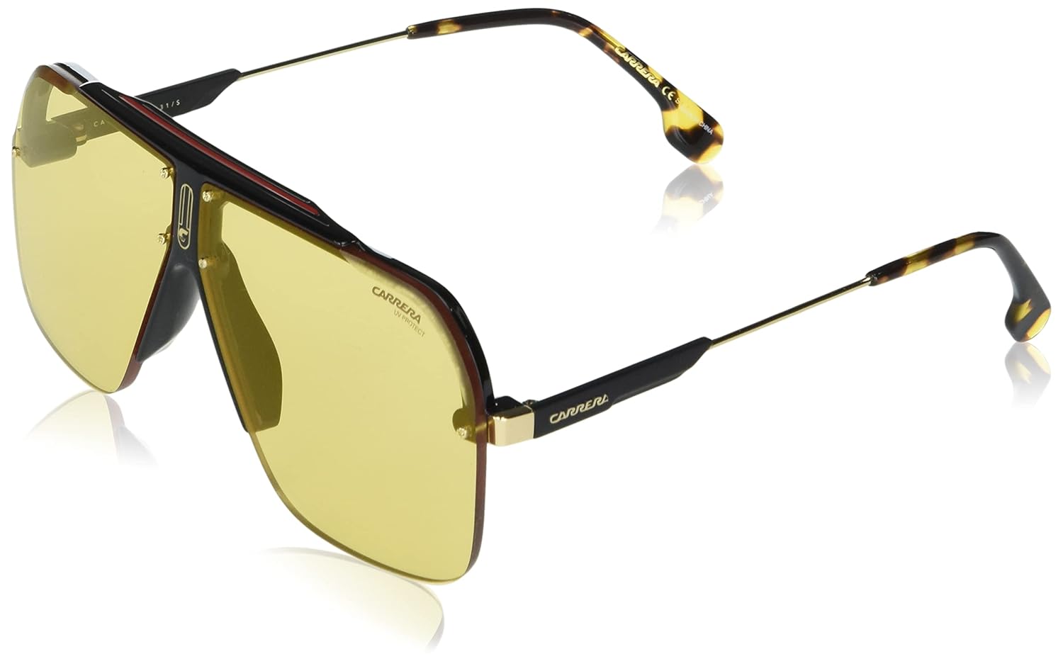 Buy Carrera CARRERA 1031/S BLACK/YELLOW 67/7/145 unisex Sunglasses at