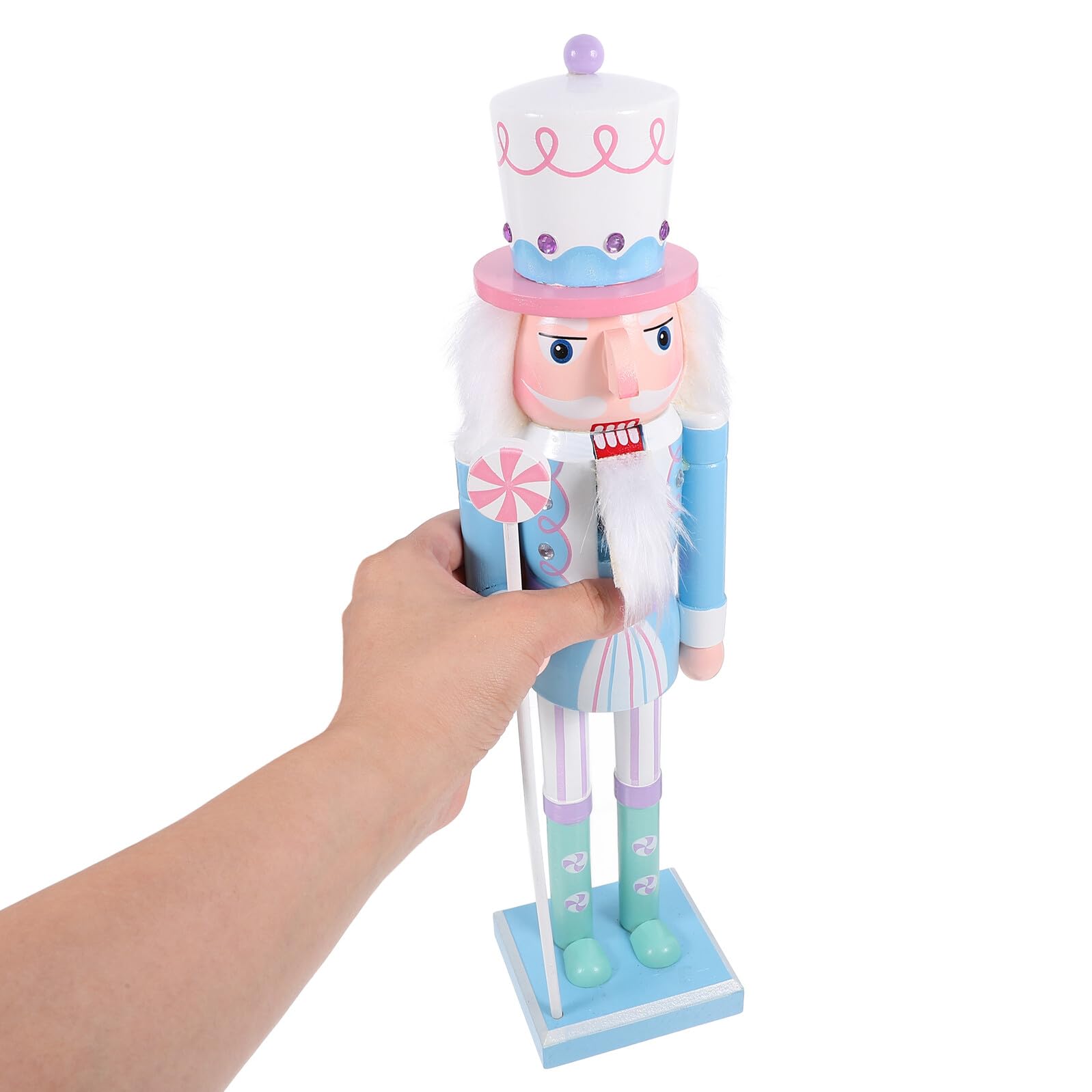 Toyvian Holz Nussknacker Figur Traditionell für Weihnachtsdeko Tischdeko Geschenk Idea für Zuhause Hotel Restaurant