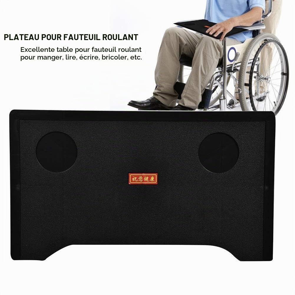 Plateau pour Genoux - Table Amovible avec Porte-gobelet - Plateau en Plastique pour Écrire, Lire et Manger