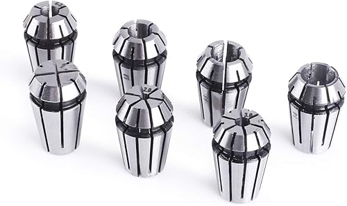 SainSmart Genmitsu ER11 - Juego de 7 pinzas de resorte para fresado CNC de 0039 in a 0276 in