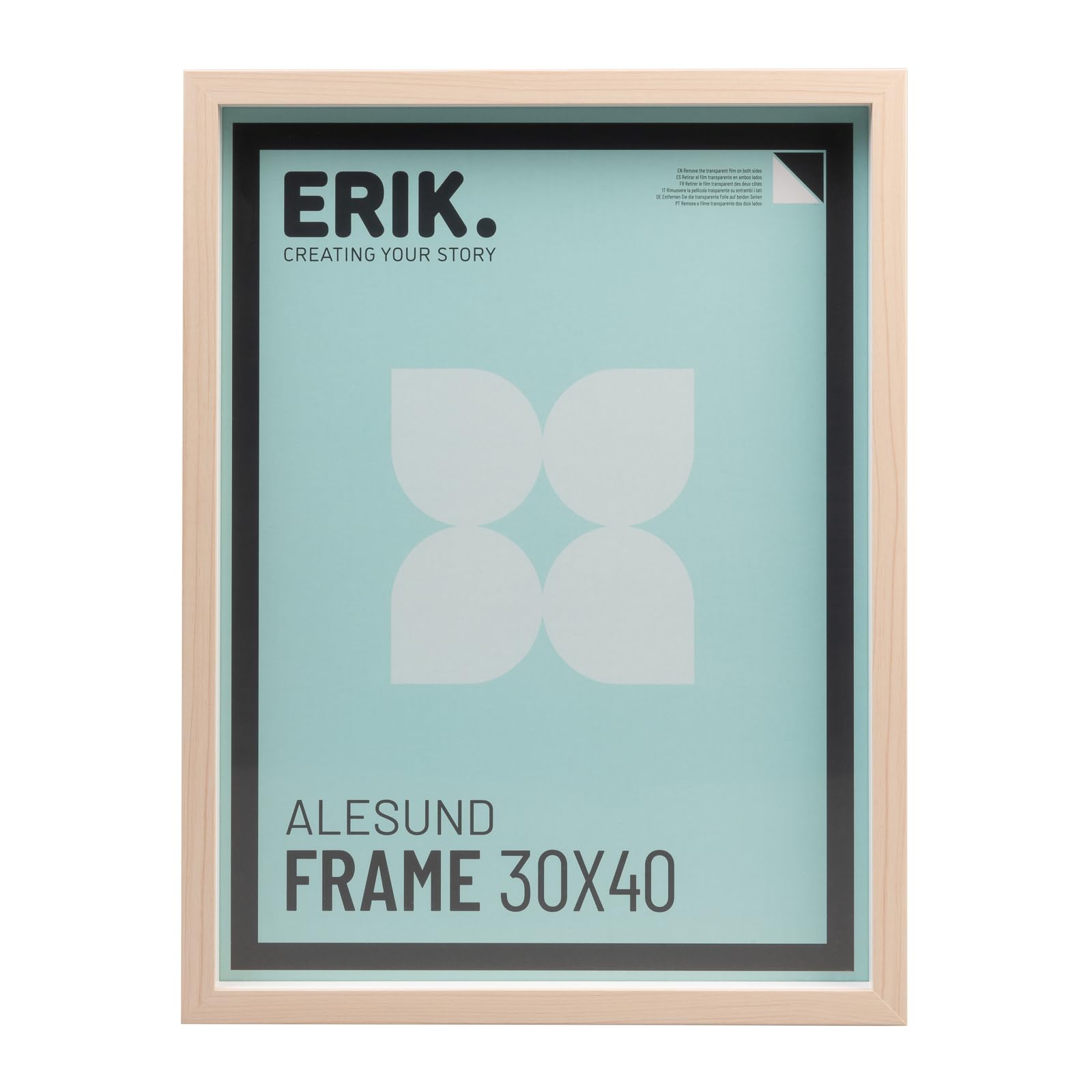 Grupo Erik 30x40 Picture Frame - Oak Photo Frames Wall, Large Picture Frames 30cm x 40cm, Family Photo Frame, Art Wall Decor - New Home Gifts, Home Decor Gifts