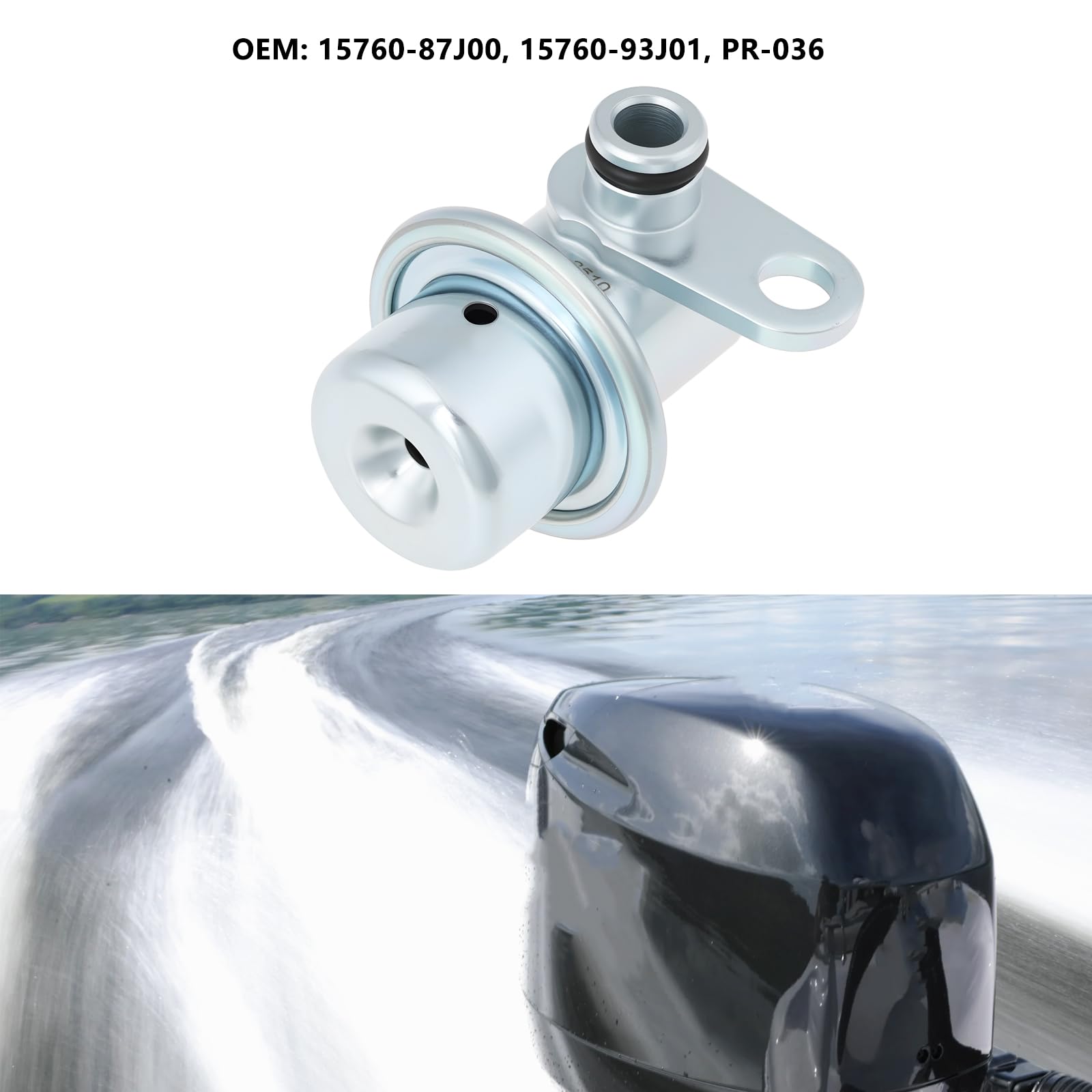 SG Store Regolatore Di Pressione Del Carburante 15760-87J00 Compatibile Con Suzuki DF150/175 2006-2021 Motori Fuoribordo