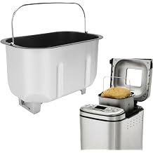 Stainless Steel Bread Machine Baking Bucket with Kneading Paddle Stick Coating Replacement Pan fit for Home Commercial Bakeries Maker Parts