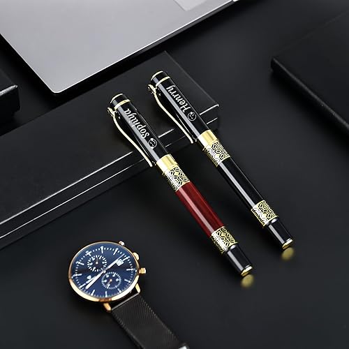 Miniatura 9 de Bnesi Bolígrafo de lujo, juegos de bolígrafos de escritura personalizados, bonitos bolígrafos para hombres y mujeres, regalo profesional, ejecutivo,