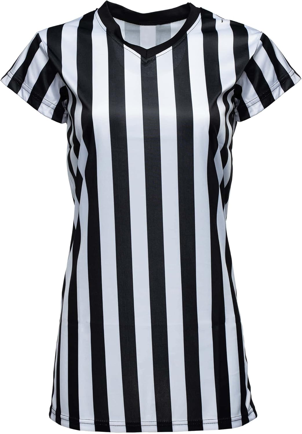 Murray Sporting Goods Women's Referee Shirt | Women's V-Neck Officials Jersey, Halloween Costume, or Waitress Uniform - Image 4