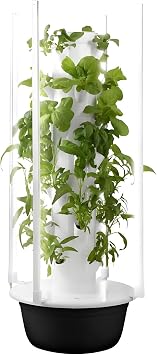 Hydroponic Tower, Vertical Planter Tower, Hydroponics Growing System Kit with 20/28/36 Net Pots and Led Grow Lights,Small Enough to Meet Different Layout Forms 5layers