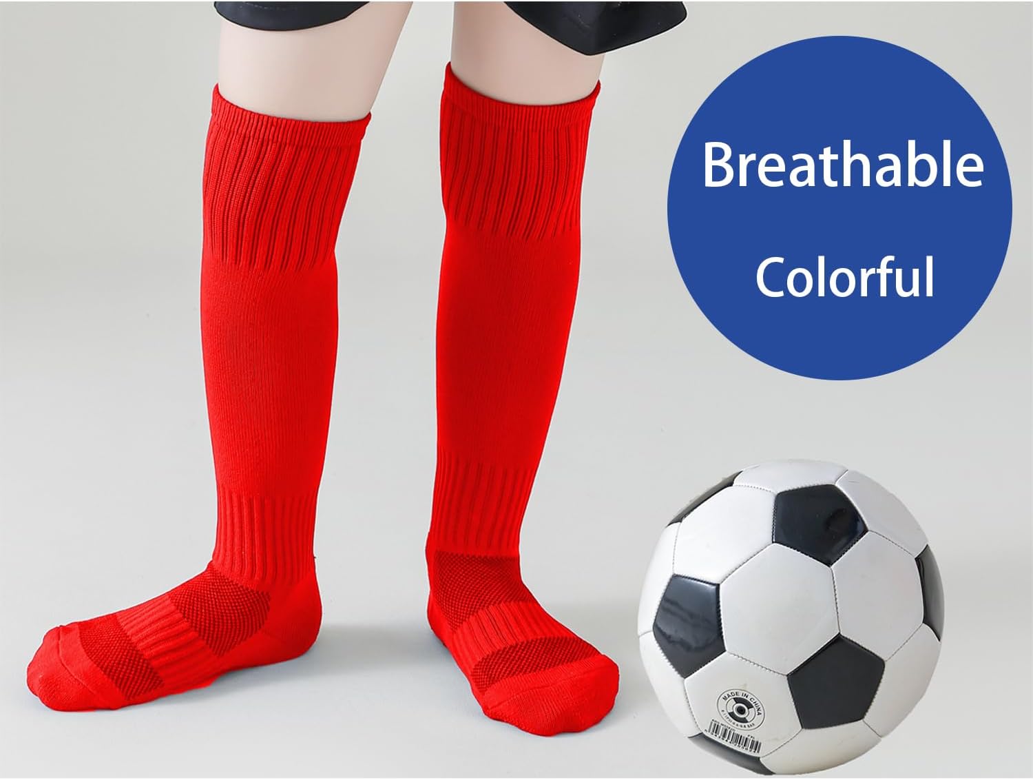 Kids Soccer Socks Toddler Football Socks Uniform Knee High Athletic Sports Socks For Boys Girls