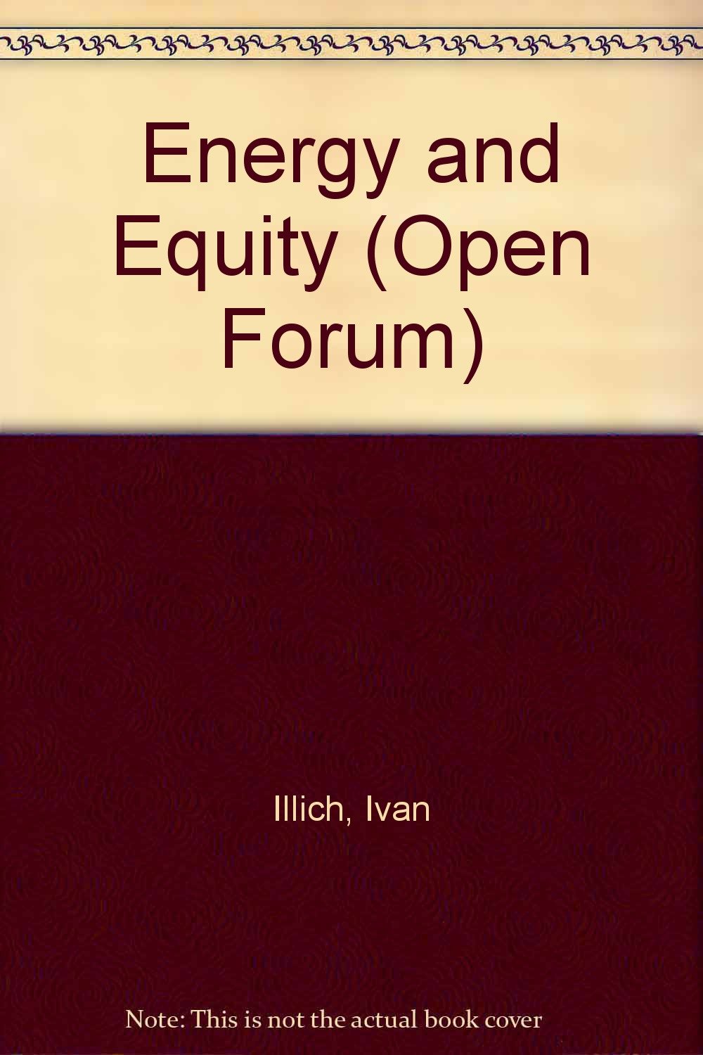 Buy Energy and Equity (Open Forum S.) — BookShops.in