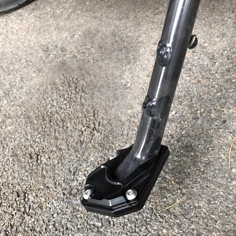 Motorcycle Kickstand Extender Pad for Haojue ADX125 2024, Durable Side Stand Extension Plate, Heavy Duty Kickstand Brace, Enhances Motorcycle Stand Stability,A