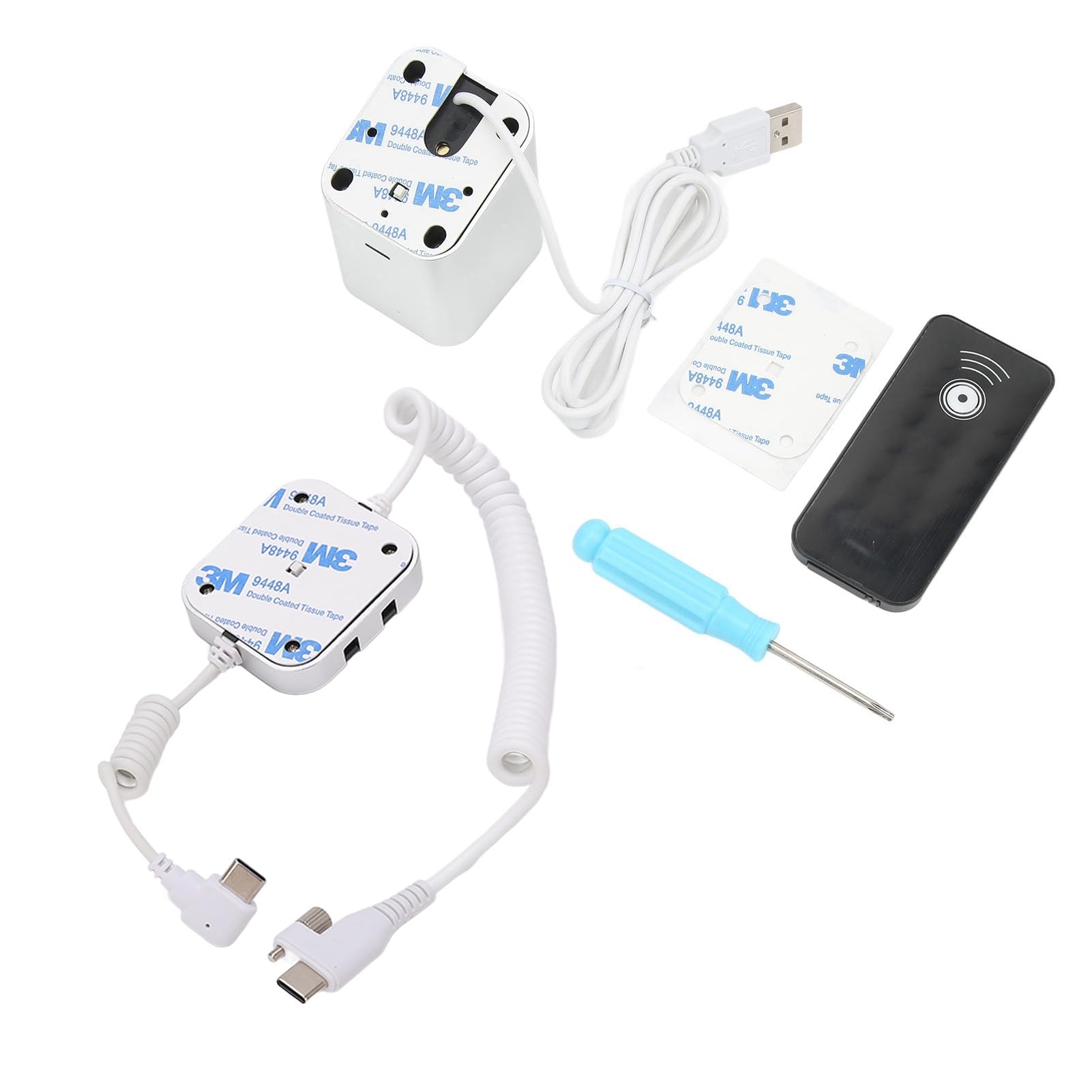 Antitheft Display Stand, Anti Theft Cell Phone Display Stand, 95‑120dB Security Alarm, Fast Charging Infrared Remote Control Unlock for Exhibition(Type C Port)-image-38