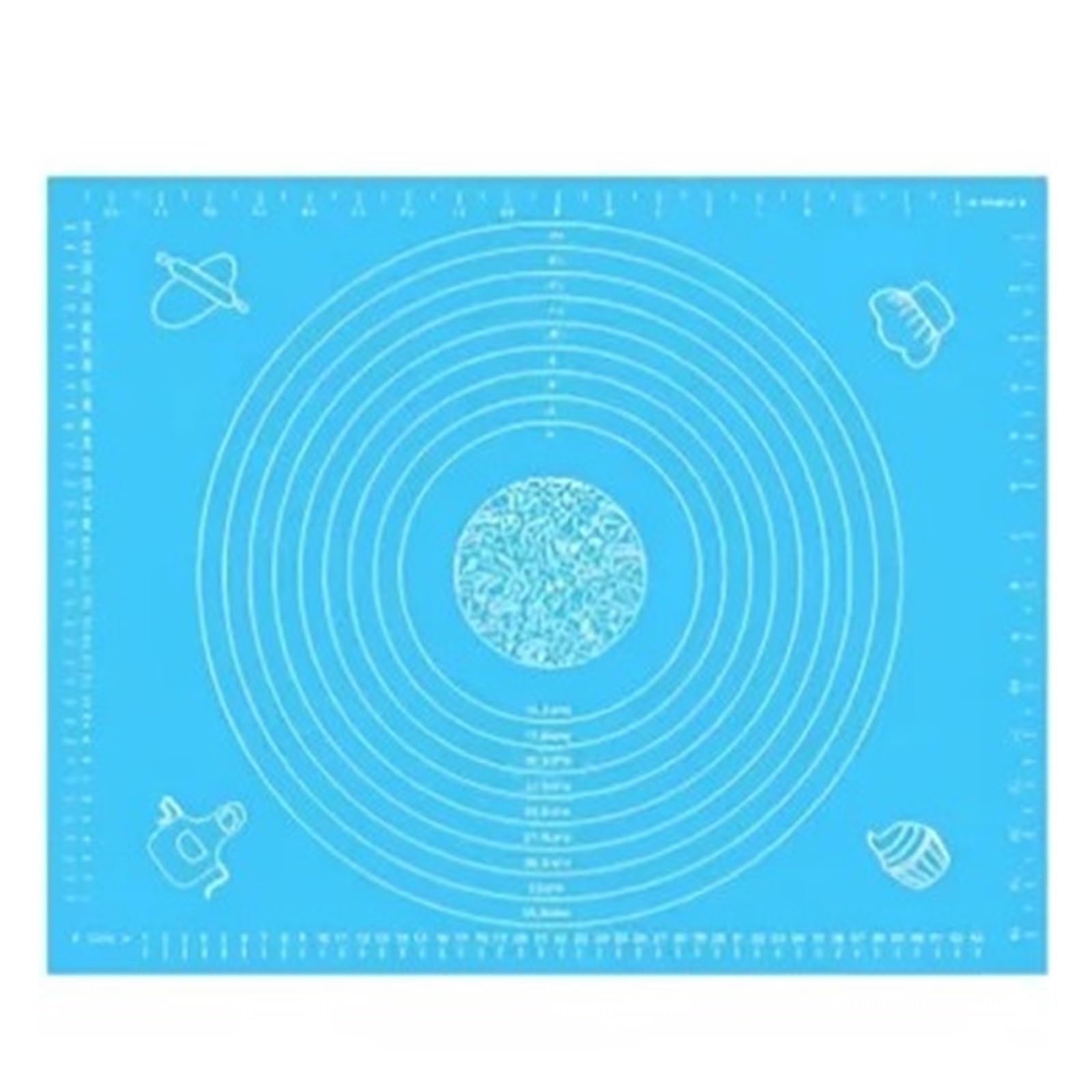Tapis de pétrissage bleu pour pâtisserie maison