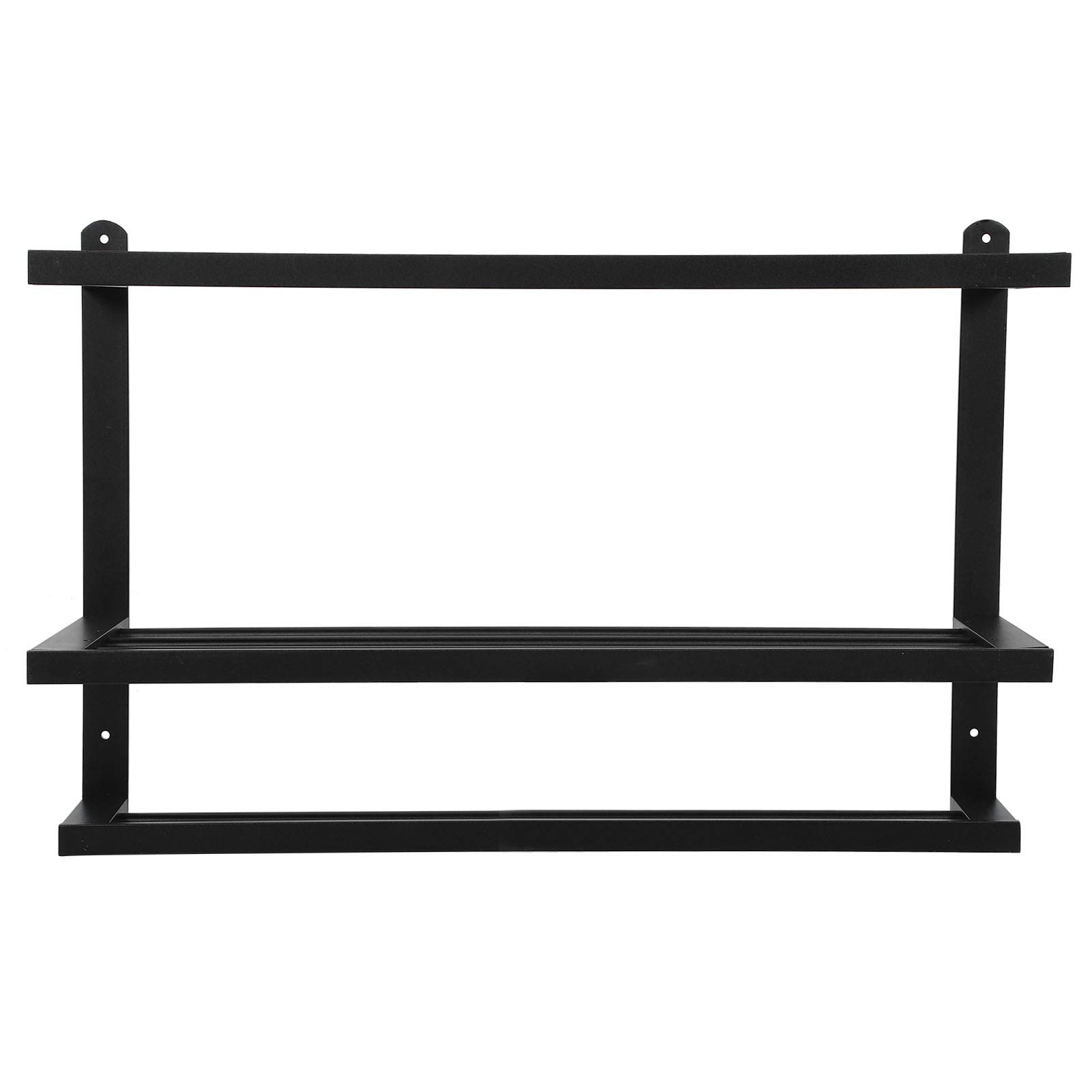 Handtuchhalter, Space-Aluminium-Handtuchhalter, 3-stufige Badezimmer-Hardware Zur Wandmontage, Oxidiertes Schwarzes Finish, 55 Pfund Belastbar, Regal und Hängestangen für Badezimmer, Küche,
