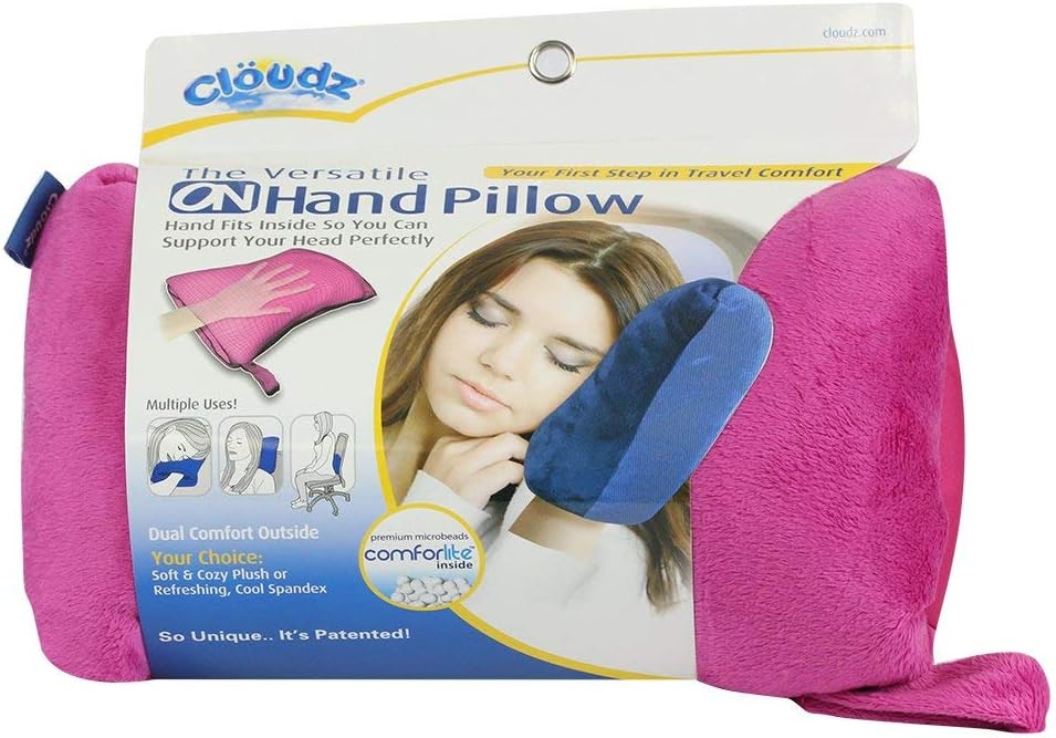 Cloudz On Hand Microbead Travel Pillow - Pink