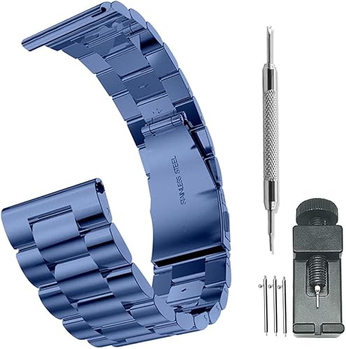 Compatible with Samsung Galaxy Watch 6 Classic 43mm 47mm 20mm Quick Release Stainless Steel Metal watchband,for Galaxy Watch 6 5 4 Band