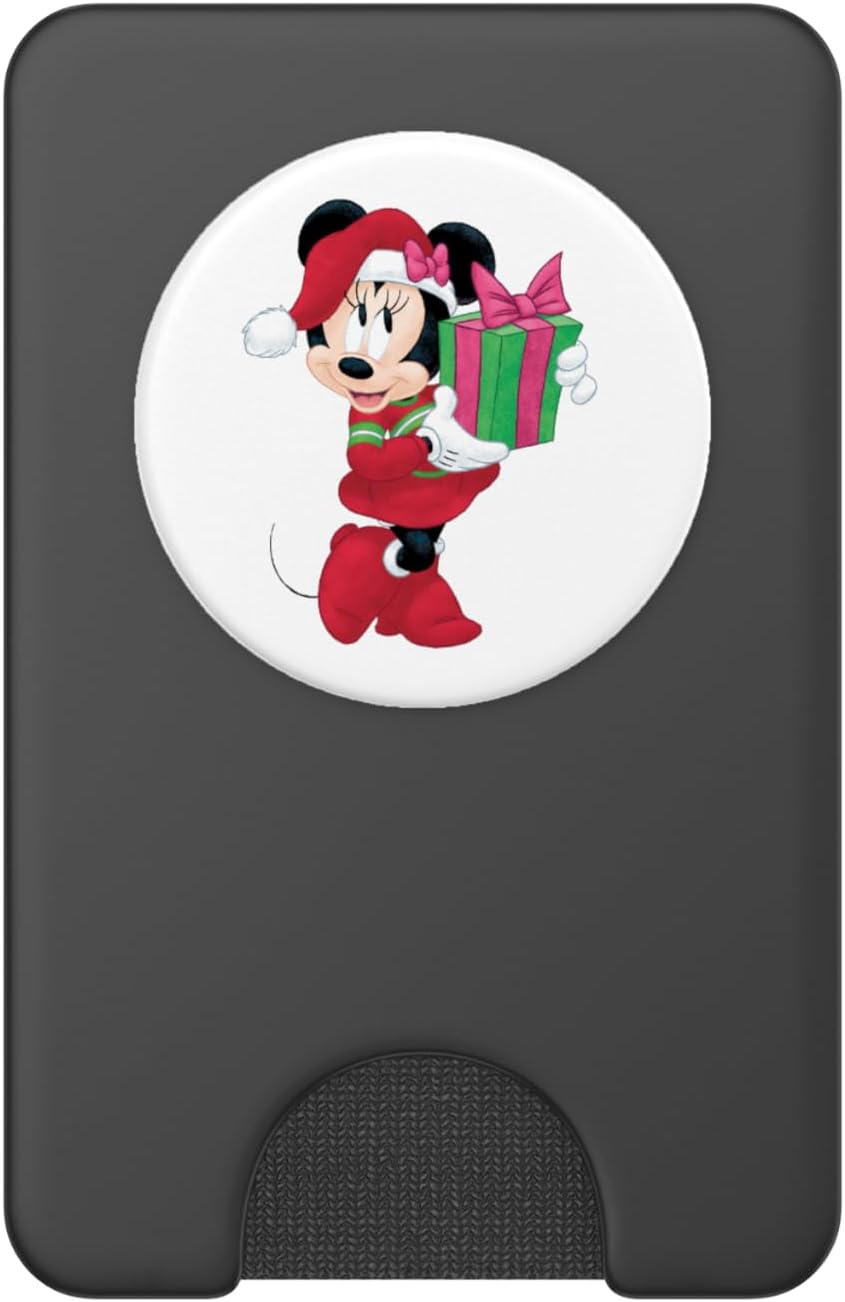 Disney Minnie Mouse Holiday Present Graphic PopSockets PopWallet for MagSafe