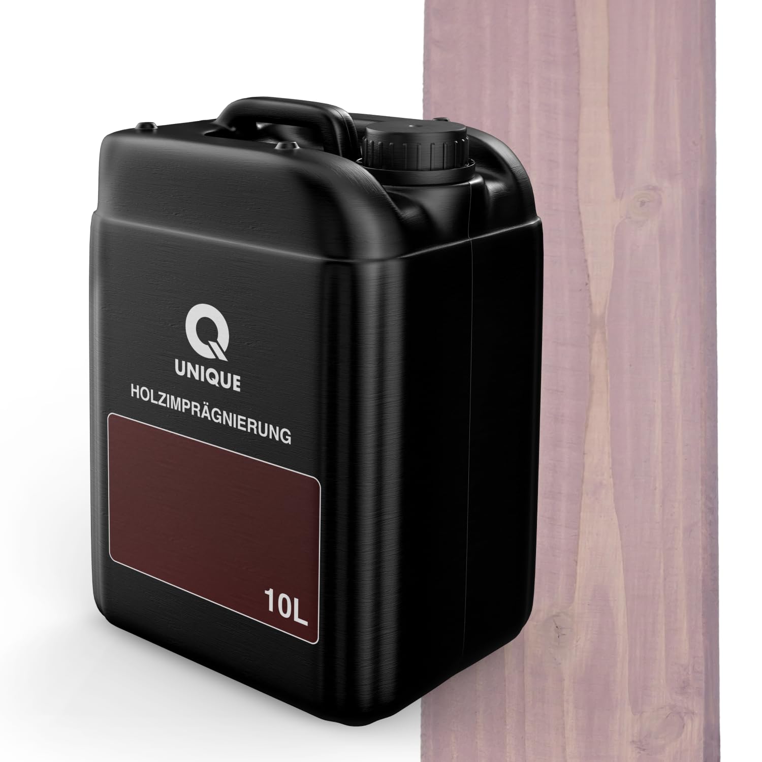 Q UNIQUE Impregnante colorante per legno per 1 mano | Rosa cipria | 10 L | Protezione per legno | 2 in 1 | Fondo e protezione | Impregnante colorato | Per interni ed esterni
