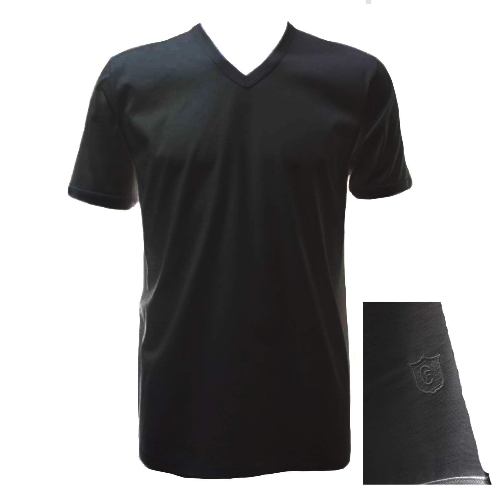 T-Shirt Intima Uomo Filo Di Scozia - Pacco Da 3, 100% Cotone, Scollo A V, Made In Italy - Foto 3