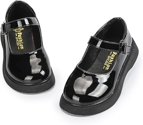 KIDSUN Zapatos de vestir para niño y niña con cordones cómodos Oxford uniformes escolares mocasines planos bebéniño pequeño