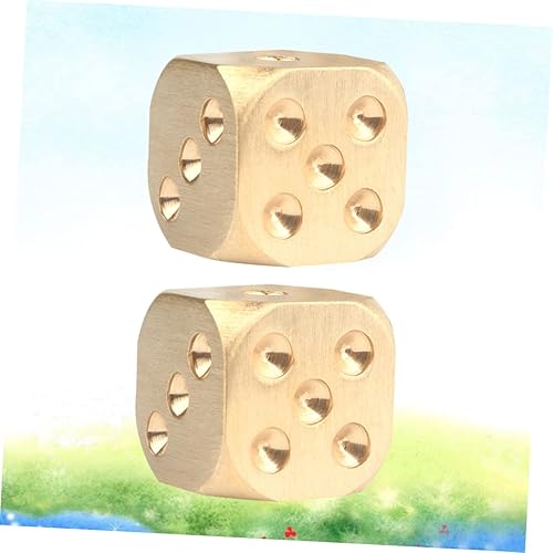 Miniatura 6 de 2 uds Juguetes de escritorio Juguetes Artesanía Juegos de rol Juegos de Poker Dados de Latón Dados de Poker Juego de Fiesta de Juguete Metal Dados