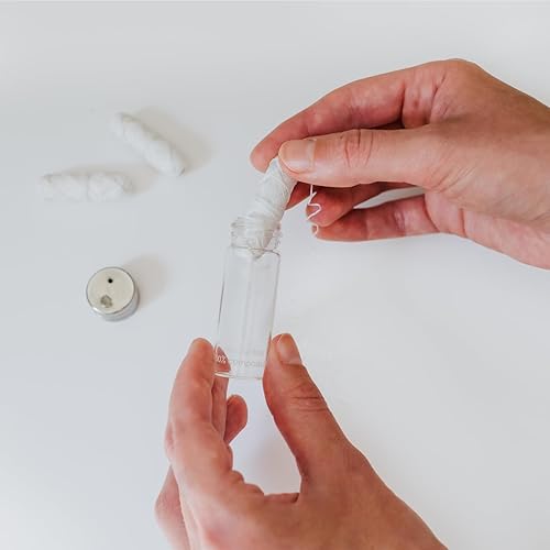 Miniatura 2 de TreeBird - Hilo dental biodegradable | Dispensador de vidrio sin residuos recargable y reutilizable | Carretes de seda natural encerados sin