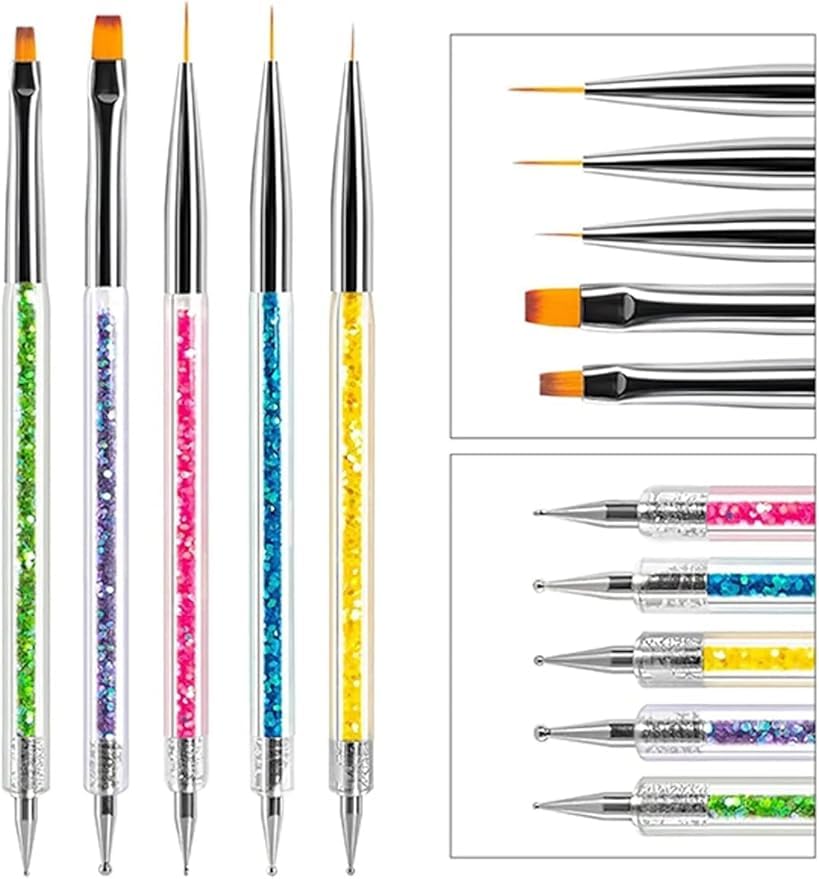 Fontenay Tırnak Süsleme Fırçası, Nail Art Fırça, Tırnak Desen Fırçası Seti No:2181