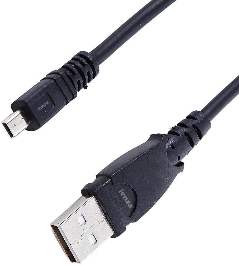 ienza Replacement USB PC Mac Photo Picture Transfer and Charge Cable Cord DMW-USBC1 for Panasonic Lumix Camera DMC-G7 ZS40 ZS50 TS30 SZ3 TZ8 TZ11 TZ15 TZ24 & More (See List of Compatible Models)
