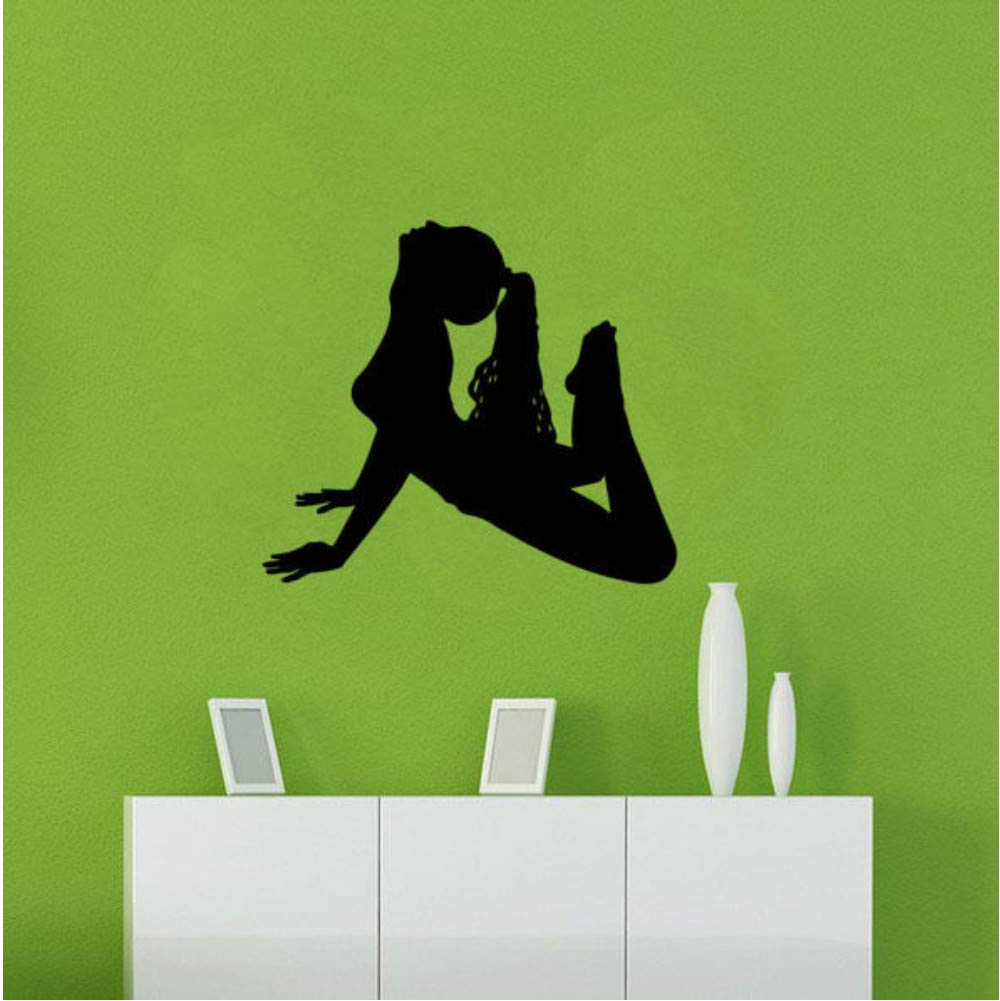 hllhpc Home Decoration poster Wall Sticker Woman Athletic Sporting Gymnasium Fitness Home Art 59x66cm