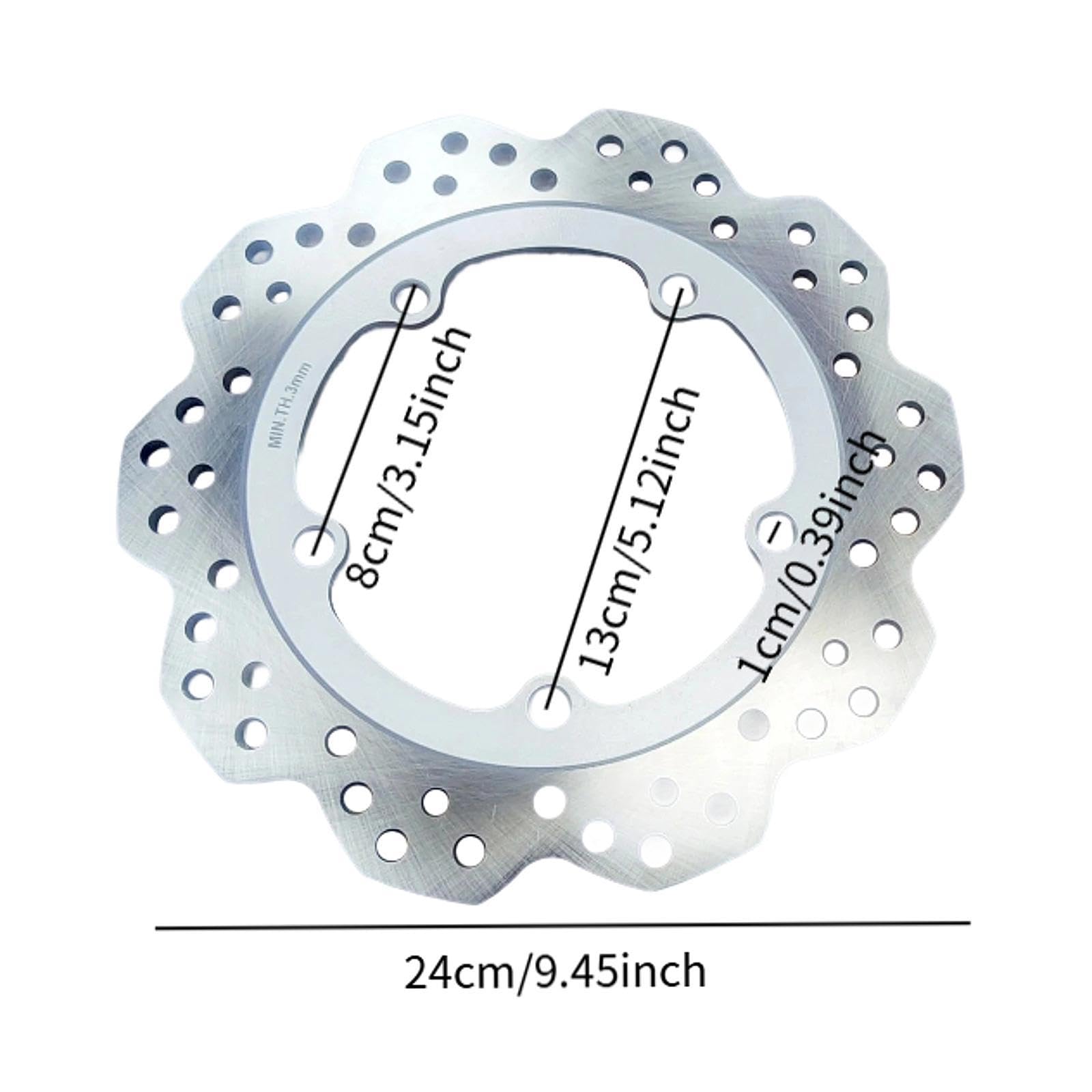 predolo Hinterradbremsrotor Motorrad Bremsscheibe Ersatz Metall Langlebiges Bremszubehör mit Zuverlässiger Sicherheit für NC700D CTX700 NC750