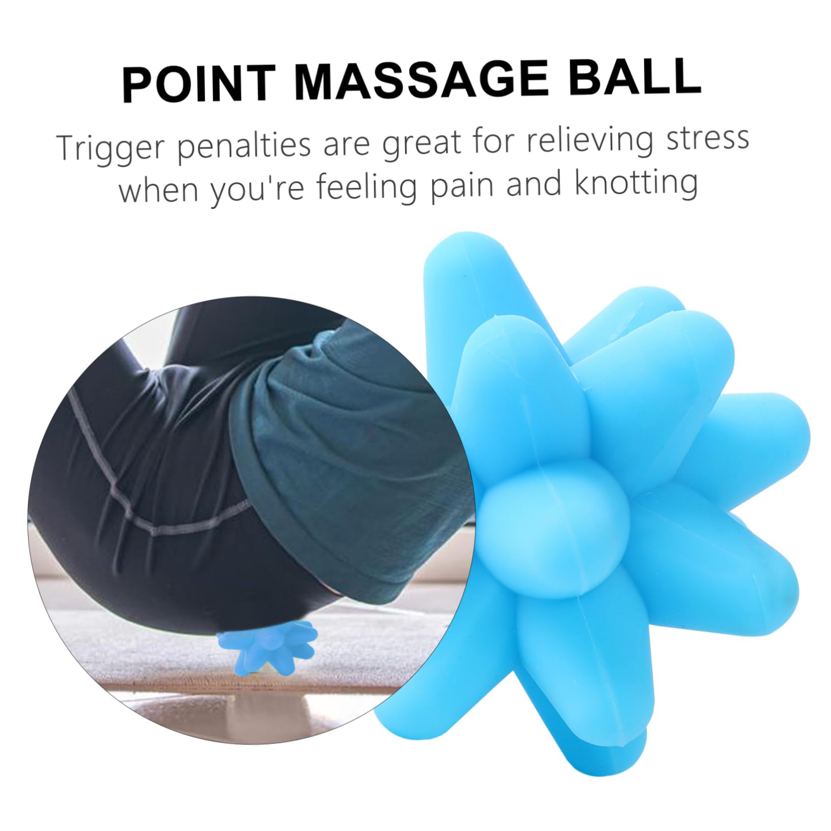 3 de masaje con forma de estrella de silicona, masajeador de cuello eléctrico, masajeador de pies, manos que sostienen una pelota de, entrenamiento infantil, pelota de reacción