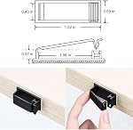 50 Pack Self Adhesive Cable Management Clips,Cable Organizers Wire Clips Cord Holder for PC Laptop Ethernet Cable Desktop Home Office(1.52’’ x 0.59’’ x 0.57’’, Black)