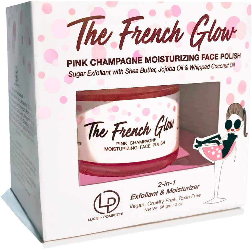 Lucie + PompetteThe French Glow PINK CHAMPAGNE MOISTURIZING FACE POLISH