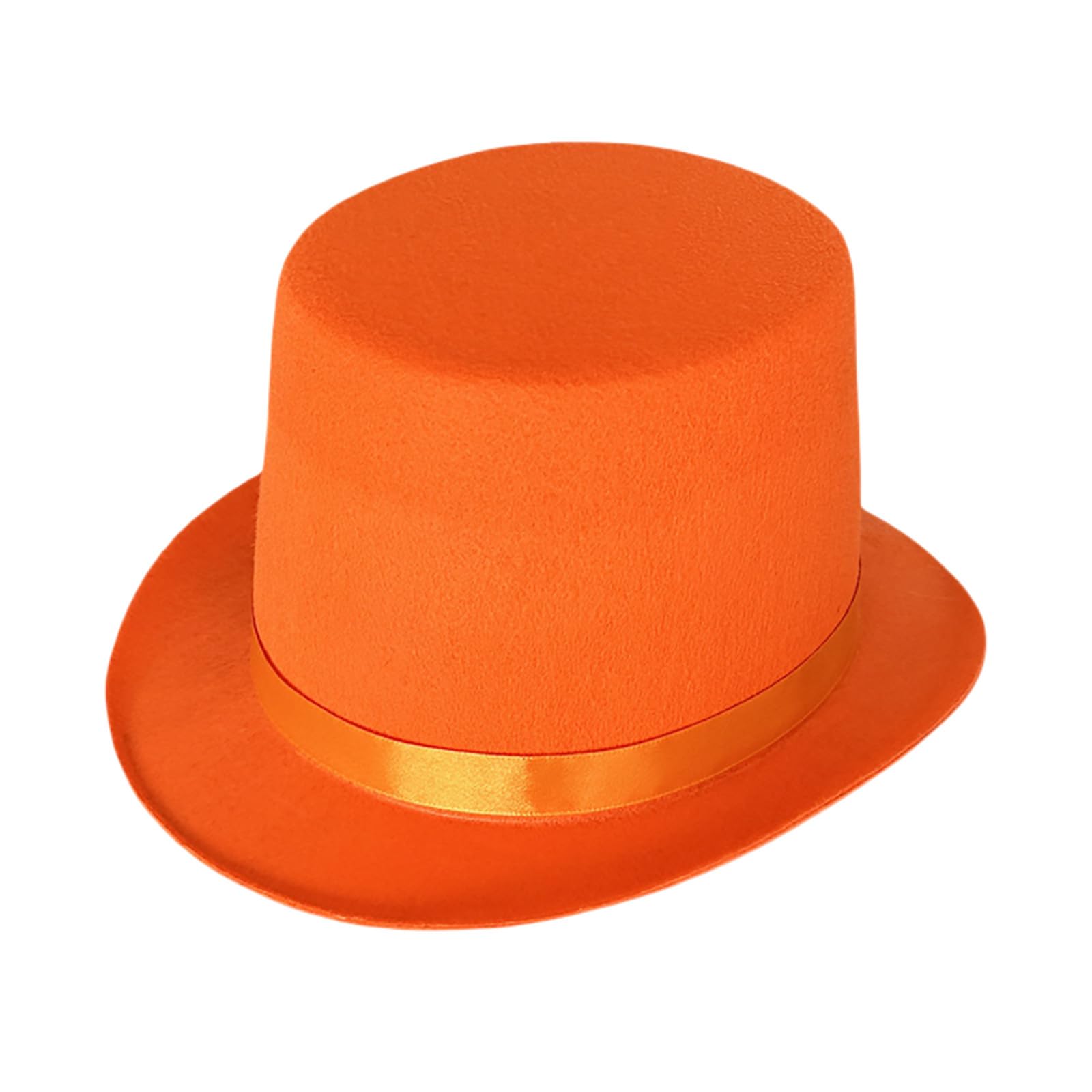 2026 Bucket Hat Suitable for Party Performances Prop Hats Stage Top Casual Style Cosplay for Spring Outdoor (Orange, L)