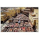 Morocco Old Town FES Jigsaw Puzzle 1000 Piece Game Artwork Travel Souvenir Wooden