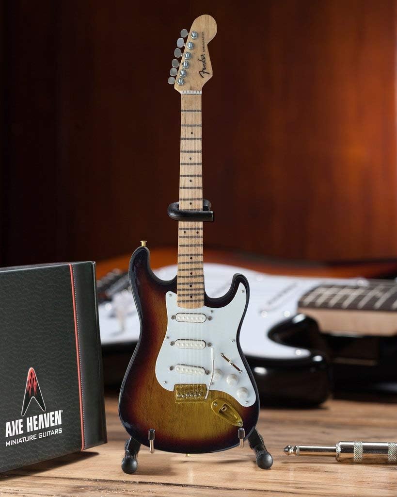Officially Licensed Fender Strat 60th Anniversary Sunburst Mini Guitar Replica