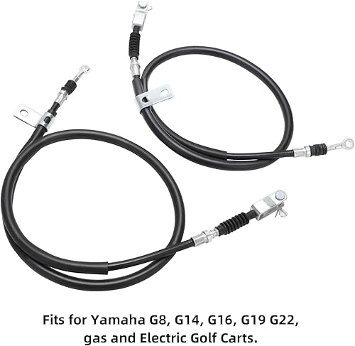 Miniatura 5 de Roykaw Kit de cables de freno de carrito de golf con núcleo de acero inoxidable para Yamaha G8G14G16G19G22 2003 en adelante G & E modelos, cables