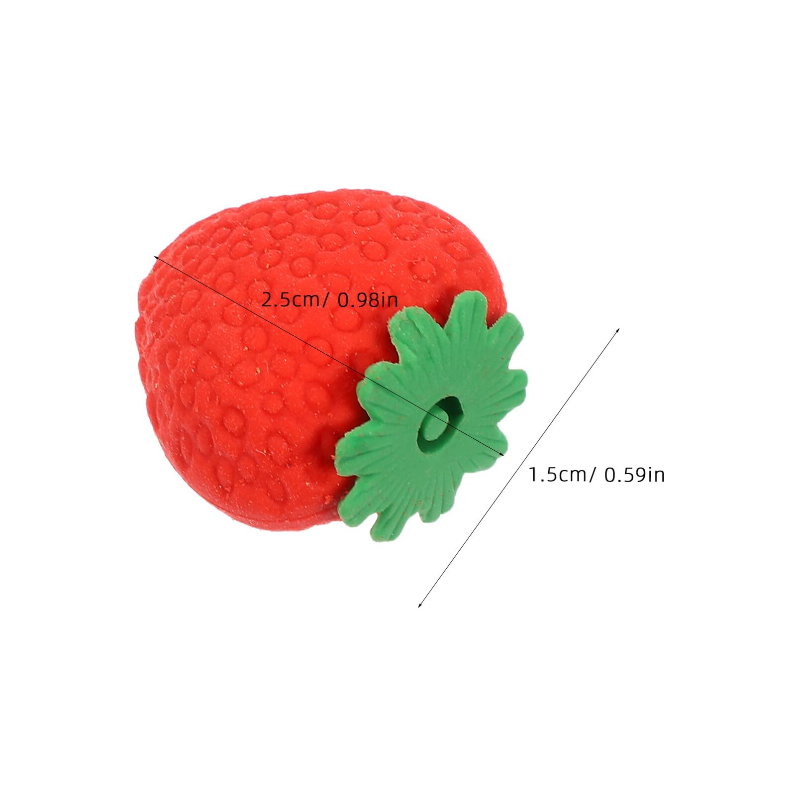 100 Gomme da Cancellare a Forma di Fragola Rossa Kawaii Mini Gomme per Studenti e Uso Quotidiano Gomma Morbida senza Residui per Scuola e Casa Accessori Divertenti per